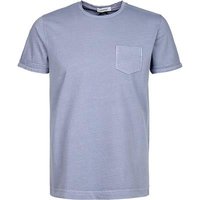 CROSSLEY Herren T-Shirt blau Baumwolle von CROSSLEY