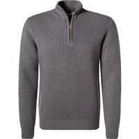 CROSSLEY Herren Troyer grau Schurwolle unifarben von CROSSLEY