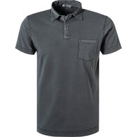 CROSSLEY Herren Polo-Shirt grau Baumwoll-Jersey von CROSSLEY