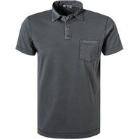 CROSSLEY Herren Polo-Shirt grau Baumwoll-Jersey von CROSSLEY