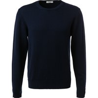 CROSSLEY Herren Pullover blau Schurwolle unifarben von CROSSLEY