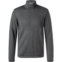 CROSSLEY Herren Pullover grau Schurwolle unifarben von CROSSLEY