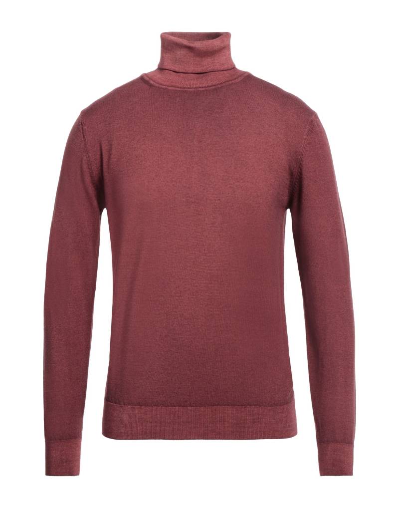 CROSSLEY Rollkragenpullover Herren Ziegelrot von CROSSLEY