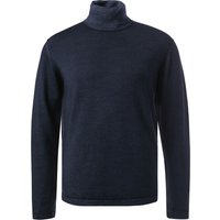 CROSSLEY Herren Rollkragenpullover blau unifarben von CROSSLEY