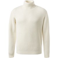 CROSSLEY Herren Rollkragenpullover weiß unifarben von CROSSLEY