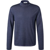 CROSSLEY Herren Stehkragenpullover blau unifarben von CROSSLEY
