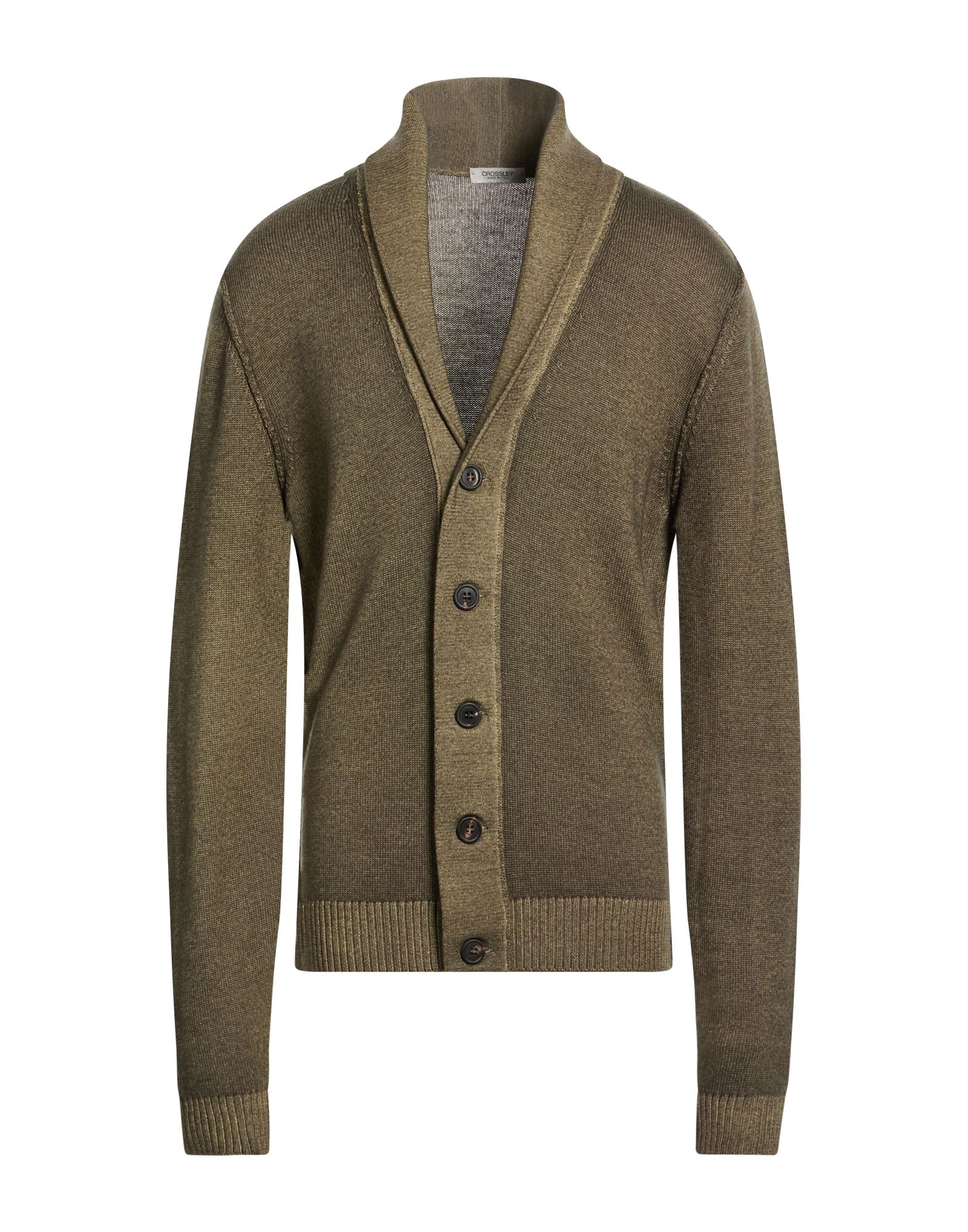 CROSSLEY Strickjacke Herren Militärgrün von CROSSLEY