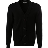 CROSSLEY Herren Strickjacke schwarz unifarben von CROSSLEY