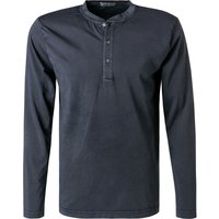 CROSSLEY Herren Longsleeve blau Baumwolle von CROSSLEY