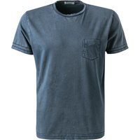 CROSSLEY Herren T-Shirt blau Baumwolle von CROSSLEY