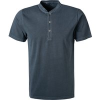 CROSSLEY Herren T-Shirt blau Baumwolle meliert von CROSSLEY