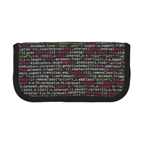 CRPPSYYR Corgi Stifteetui aus Segeltuch mit Blumenmuster, tragbar, praktischer Organizer, Programmiercode, Einheitsgröße, Münzfach von CRPPSYYR