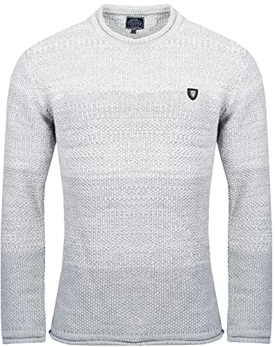 Carisma Herren - Strickpullover 7398 Streetwear Menswear Autumn/Winter Knit Knitwear Sweater CRSM CARISMA Fashion, Größe XXL, Farbe Grey von Karl´s People