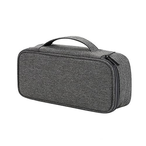 CRSUSUKJ Kabel Organizer Tasche,Elektronik Case,Elektronische Tasche Organizer universal travel Kabel Elektronik Zubehör Tasche Reise Organizer Case für Kabel, Powerbank, Festplatten (dunkelgrau) von CRSUSUKJ