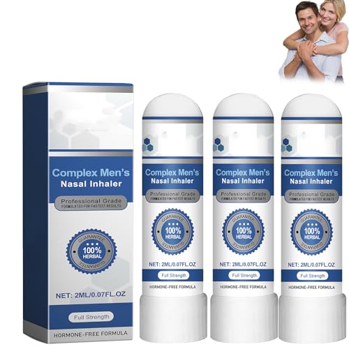 Hardrect Inhalator, Hardrect Naseninhalator für Männer, Menstick Naseninhalator, Complex Naseninhalator für Männer, Inhalator zur männlichen Prostatapflege (3PCS) von CRTZHA