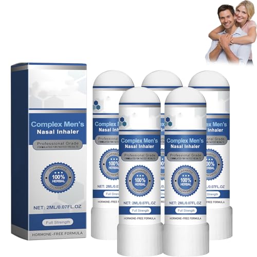 Hardrect Inhalator, Hardrect Naseninhalator für Männer, Menstick Naseninhalator, Complex Naseninhalator für Männer, Inhalator zur männlichen Prostatapflege (5PCS) von CRTZHA