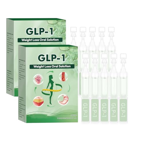 STDEI GLP-1 Oral Solution, STDEI GLP-1 Lösung zum Einnehmen, Lercea GLP-1 Tropfen, Natürliches Pflanzenextraktkonzentrat Für Frauen & Männer (2PC) von CRTZHA