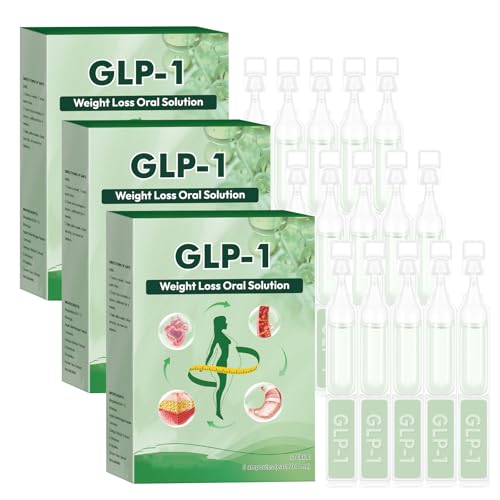 STDEI GLP-1 Oral Solution, STDEI GLP-1 Lösung zum Einnehmen, Lercea GLP-1 Tropfen, Natürliches Pflanzenextraktkonzentrat Für Frauen & Männer (3PC) von CRTZHA
