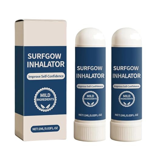 Surfgow Inhalator, Surfgow Nasenstift, 𝐒urfgow Inhalator für Männer, mild und nicht reizend, stellt Energie und Vitalität wieder her (2PCS) von CRTZHA