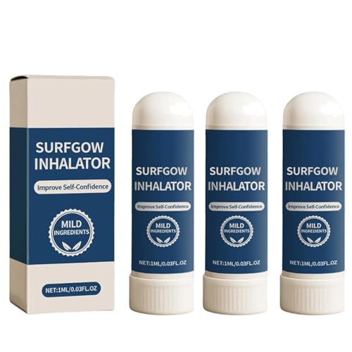Surfgow Inhalator, Surfgow Nasenstift, 𝐒urfgow Inhalator für Männer, mild und nicht reizend, stellt Energie und Vitalität wieder her (3PCS) von CRTZHA