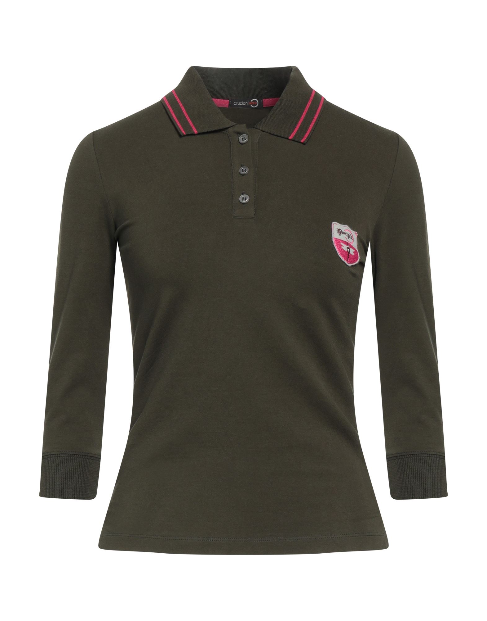 CRUCIANI Poloshirt Damen Militärgrün von CRUCIANI