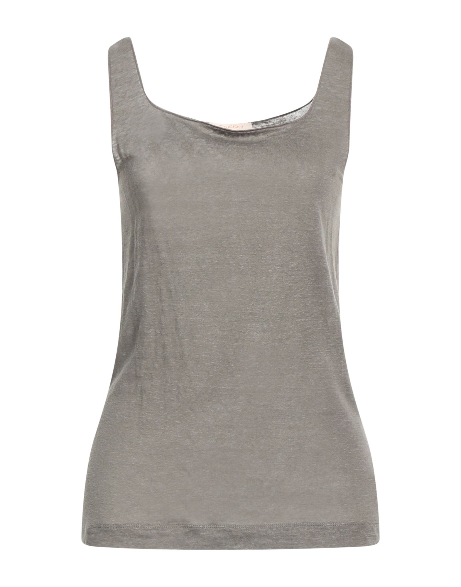 CRUCIANI Tank Top Damen Grau von CRUCIANI