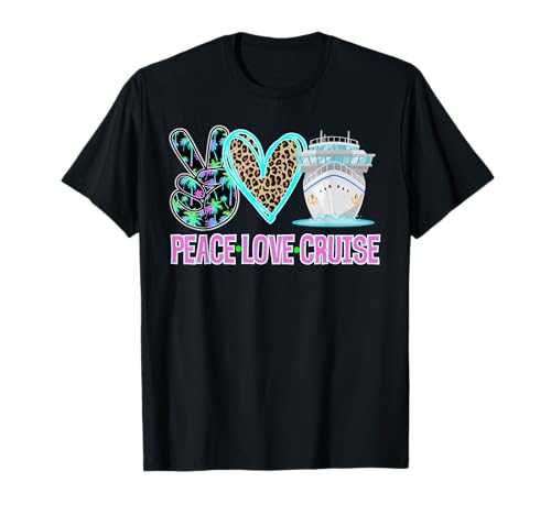 Peace Love Cruise Ship Essentials Family Cruise Damen T-Shirt Peace Love Cruise Ship Essentials Family Cruise Damen T-Shirt von CRUISE SHIP TEES CO