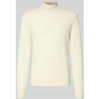 CRUNA Strickpullover mit Mock-Neck in Offwhite, Größe 50 von CRUNA