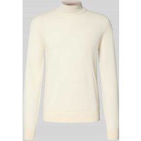 CRUNA Strickpullover mit Mock-Neck in Offwhite, Größe 52 von CRUNA