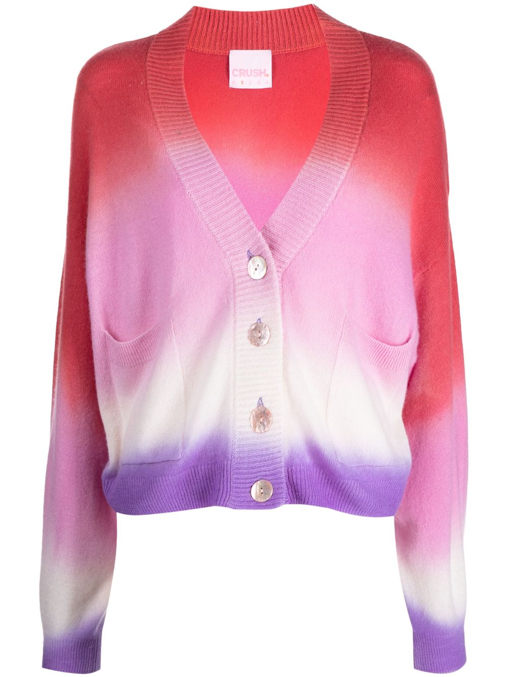 CRUSH CASHMERE Cardigan mit Farbverlauf - Rosa von CRUSH CASHMERE