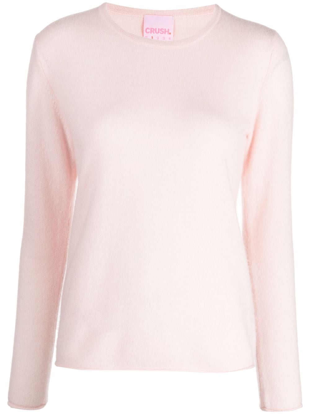 CRUSH CASHMERE Maya Kaschmirpullover mit V-Ausschnitt - Rosa von CRUSH CASHMERE