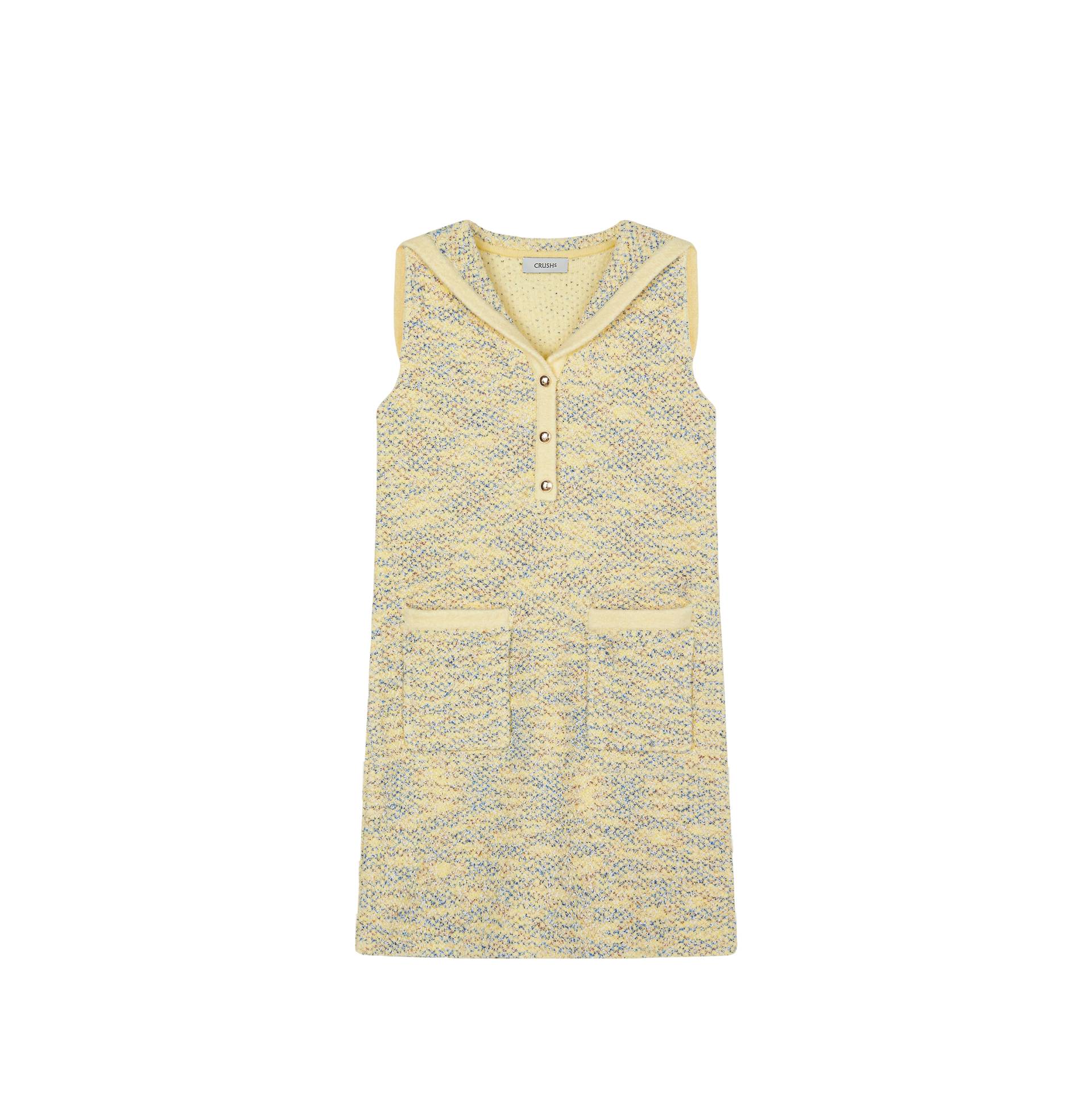 FANCY BOUCLÉ SAILOR DRESS - Yellow - S - CRUSH Collection - Mini dresses FANCY BOUCLÉ SAILOR DRESS - Yellow - S - CRUSH Collection - Mini dresses von CRUSH Collection