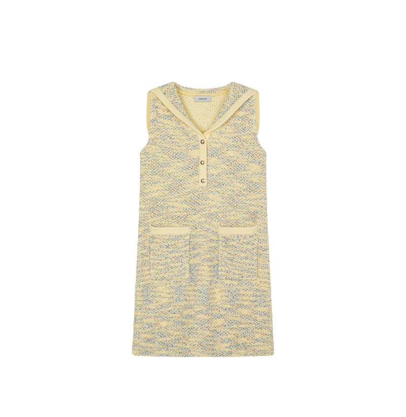 CRUSH Collection | FANCY BOUCLÉ SAILOR DRESS | Women's Yellow Mini dresses von CRUSH Collection