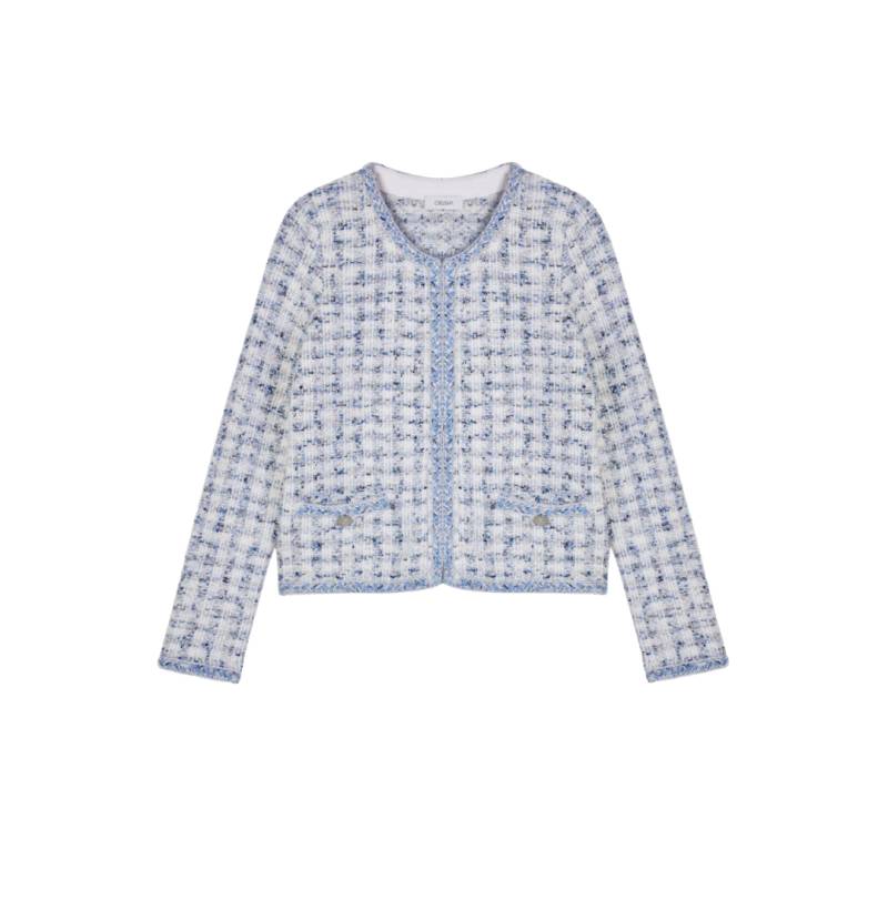 CRUSH Collection | HOUNDSTOOTH CREWNECK JACKET | Women's Jackets von CRUSH Collection