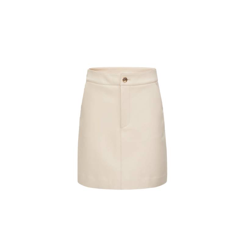 CRUSH Collection | LAMBSKIN LEATHER SKIRT WITH METAL BUTTONS | Women's Mini skirts von CRUSH Collection