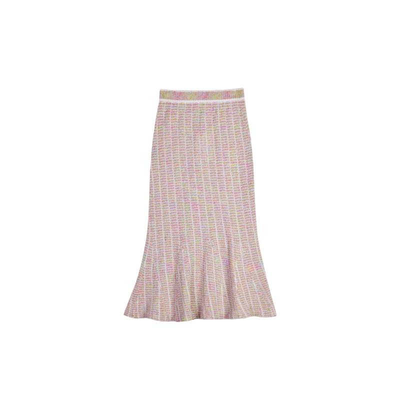 CRUSH Collection | MULTICOLOR GRADIENT MERMAID SKIRT | Women's Pink Midi skirts von CRUSH Collection