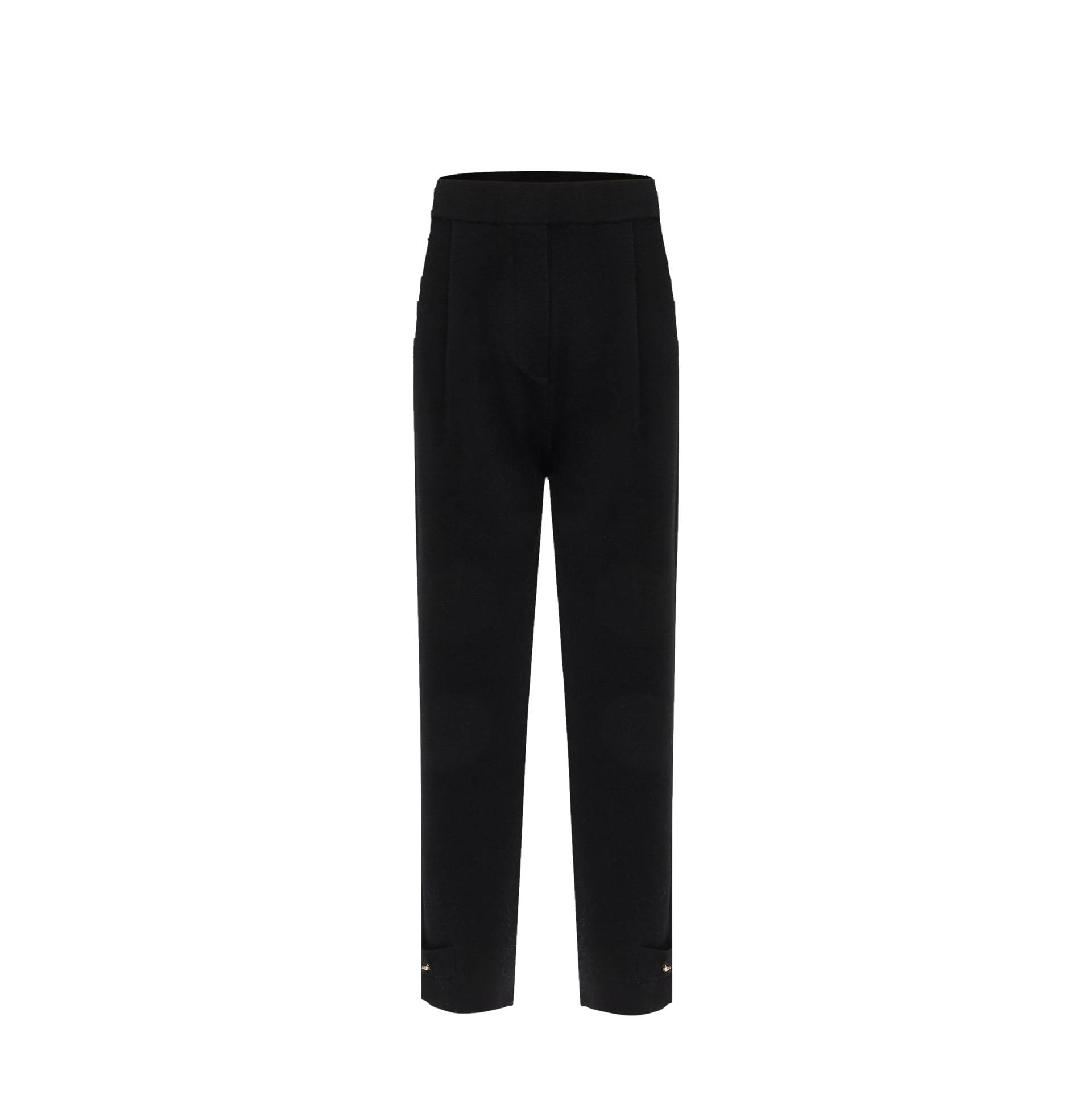 SILK AND WOOL PLEATED PANTS - CRUSH Wear von CRUSH Collection