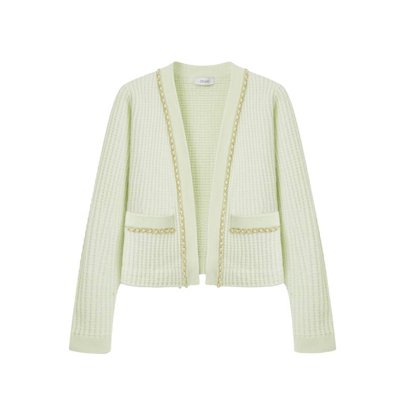 CRUSH Collection | WAFFLE KNIT CASHMERE CARDIGAN | Women's Cardigans von CRUSH Collection