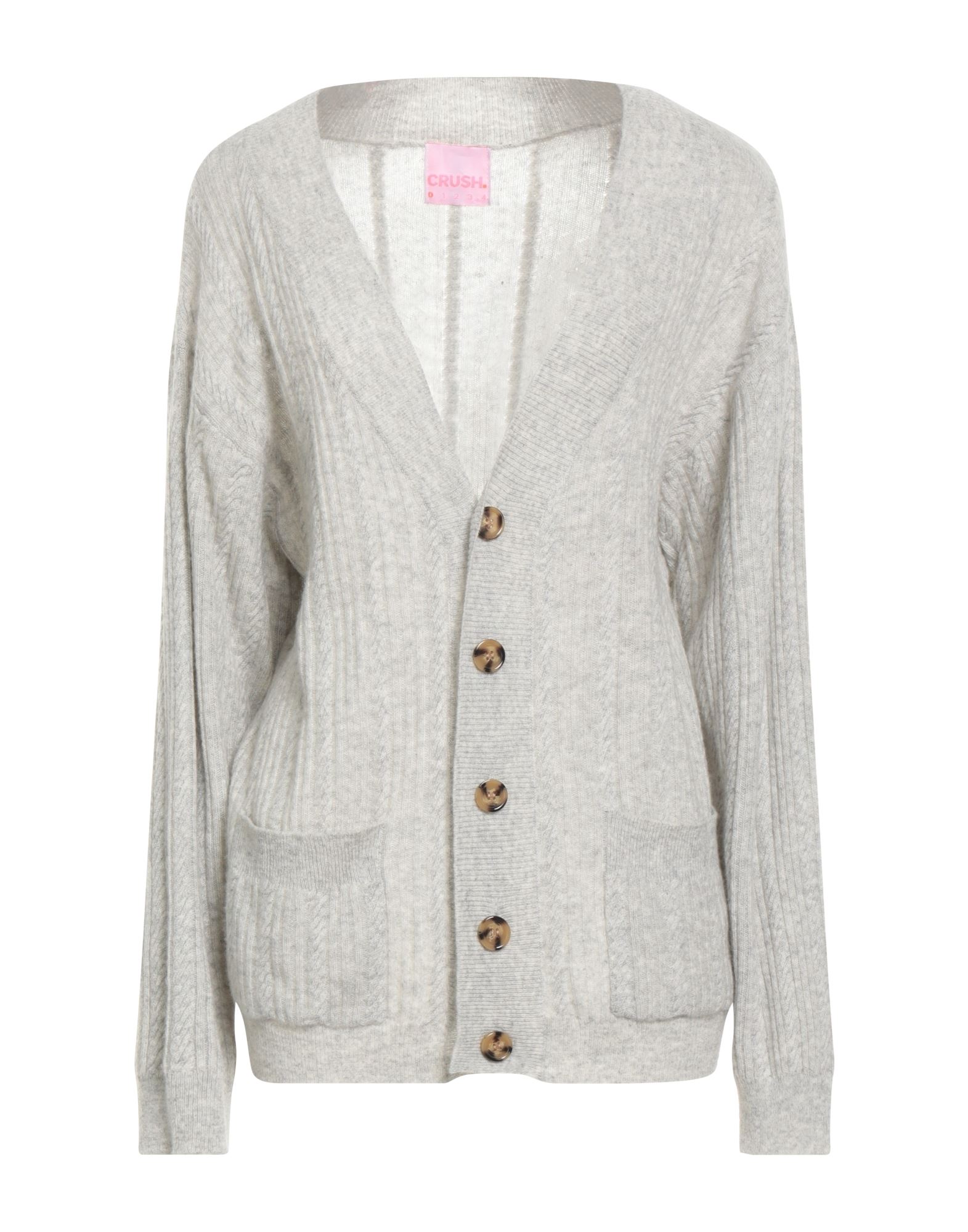 CRUSH. Strickjacke Damen Hellgrau CRUSH. Strickjacke Damen Hellgrau von CRUSH.