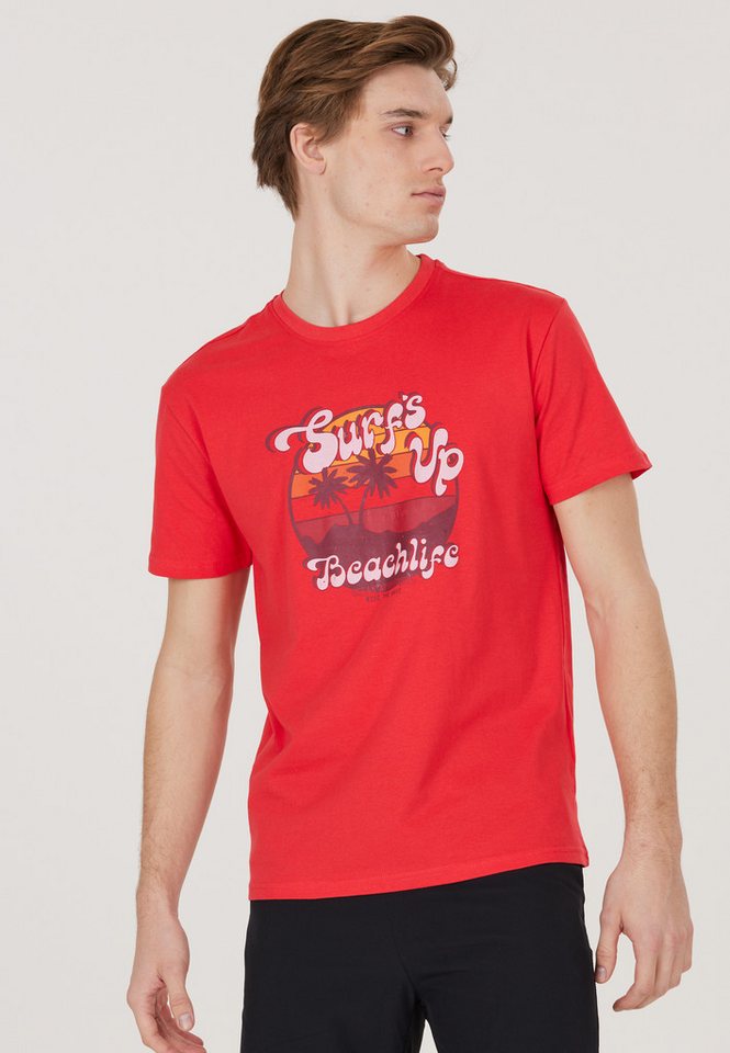 CRUZ T-Shirt Beachlife im sommerlichen Design mit atmungsaktiver Qualität von CRUZ