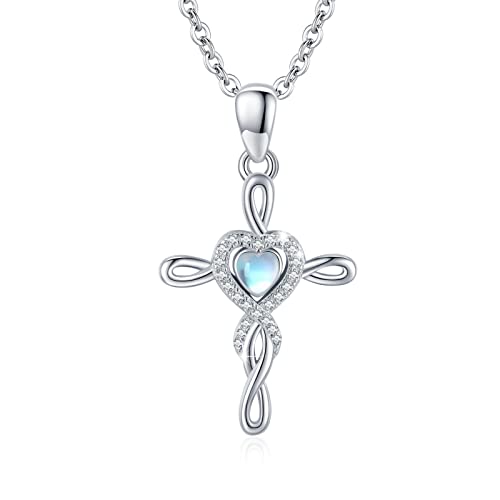 CRWENG Kreuzkette 925 Sterling Silber Religiöser Amulett Schutz Schmuck Für Männer Und Frauen (D) von CRWENG