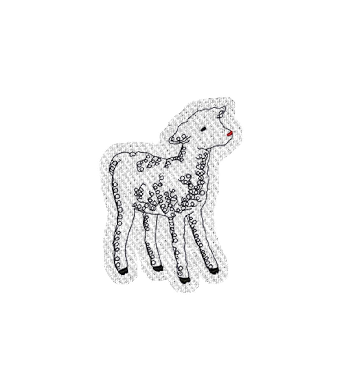 Baby Ziegen Bügeleisen Aufnäher/Bestickte Patches - Bauernhof Tiere Wilde Stickerei Frauen Applikation Verdienst Anstecker Für Bekleidung Jacke von CRWPatches