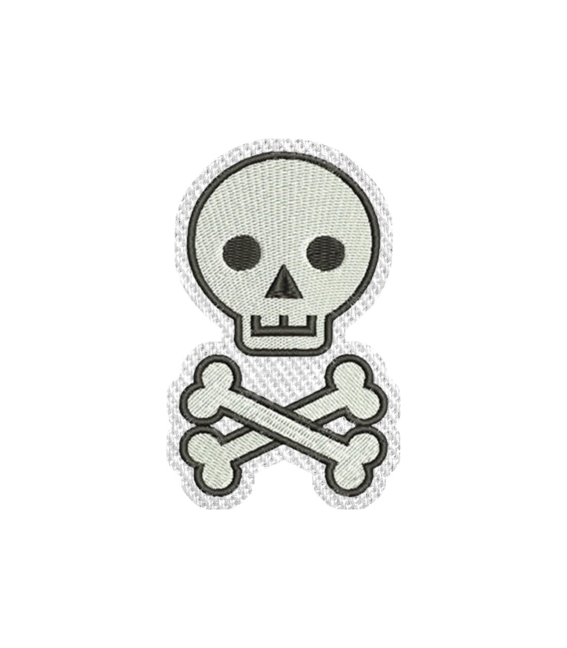 Halloween Totenkopf Aufnäher/Bestickte Patches - Festlichkeiten Stickerei Frauen Applikation Verdienst Anstecker Für Bekleidung Jacke von CRWPatches