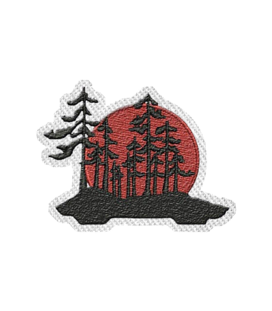 Sunshine Scenery Bügelbild Aufnäher/Bestickte Patches - Florale Garten Wald Stickerei Frauen Applikation Verdienst Anstecker Für Kleidung Jacke von CRWPatches