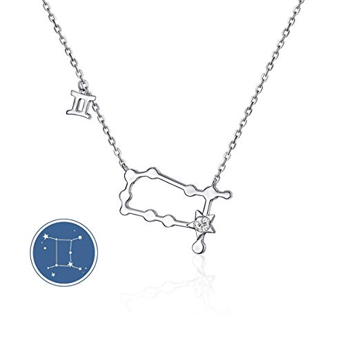 CRYSLOVE Halskette Sternzeichen Cubic Zirconia Sternbilder 12 Horoskop Astrologie Anhänger Kette Klar Schmuck für Damen Mädschen CRYSLOVE Halskette Sternzeichen Cubic Zirconia Sternbilder 12 Horoskop Astrologie Anhänger Kette Klar Schmuck für Damen Mädschen von CRYSLOVE