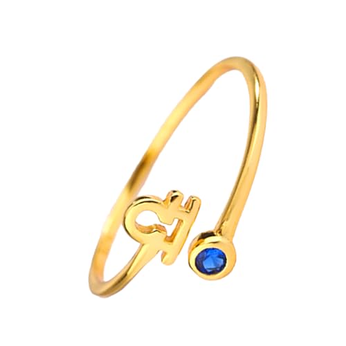 CRYSLOVE Sternzeichen Zehenringe für Damen 14K Goldgefüllt 12 Konstellation Sternzeichen Zirkonia Verstellbarer Offene Fingerring Toe Ring,Strand Sommer Fuß Schmuck (Waage) von CRYSLOVE