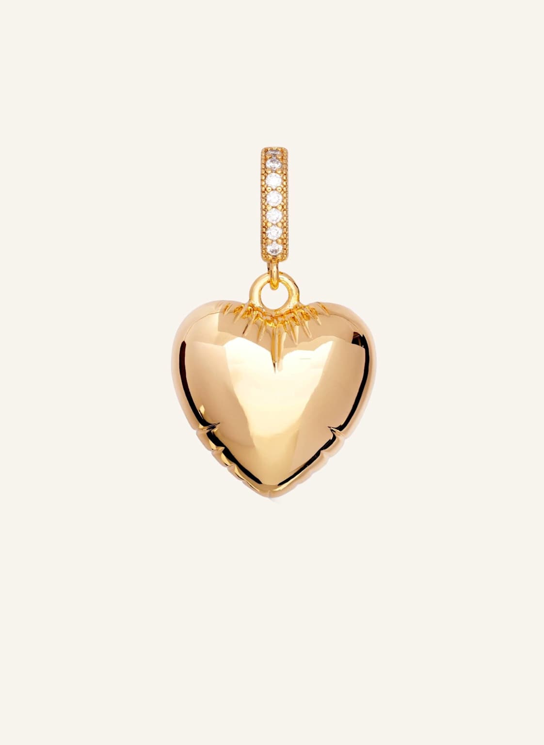 Crystal Haze Anhänger Ballon Heart Pendant By Glambou gold von CRYSTAL HAZE
