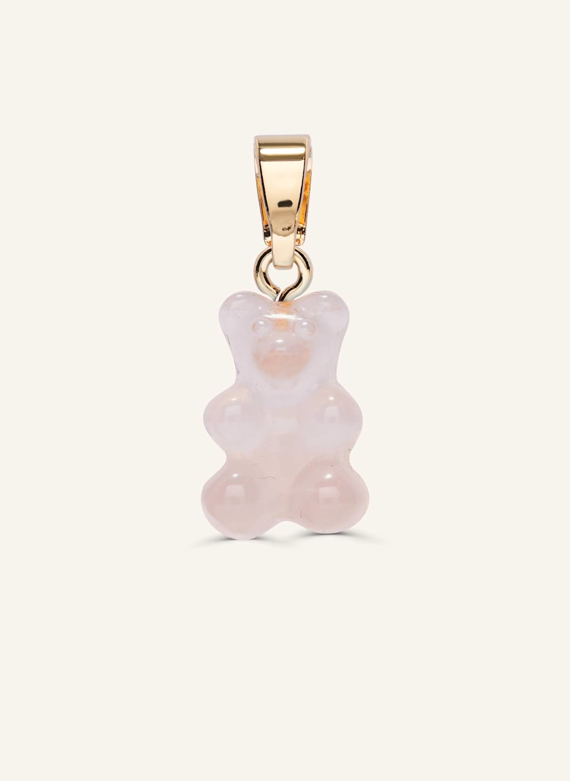 Crystal Haze Anhänger Crytstal Nostalgia Bear  Rose Quartz By Glambou gold von CRYSTAL HAZE