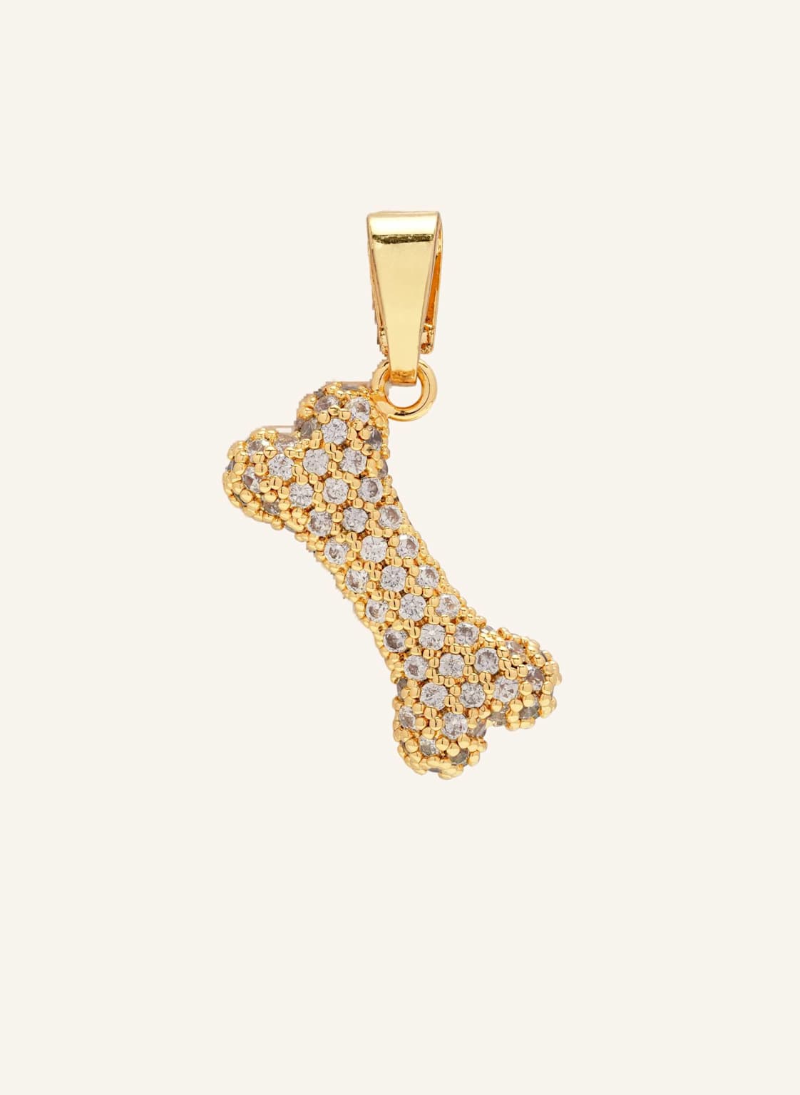 Crystal Haze Anhänger Puppy Love By Glambou gold von CRYSTAL HAZE