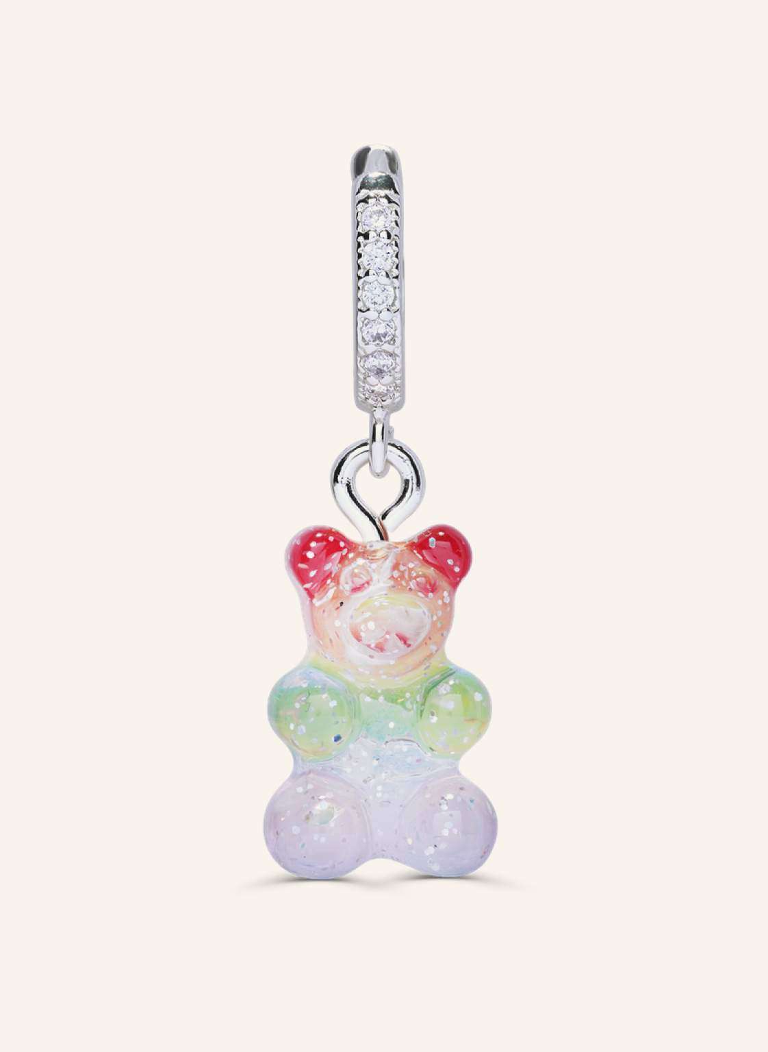 Crystal Haze Anhänger Rainbow Nostalgia Bear By Glambou gold von CRYSTAL HAZE